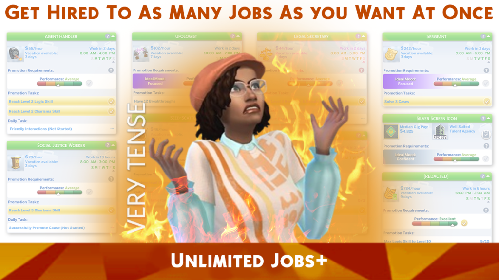 Sims 4 Unlimited Jobs+
