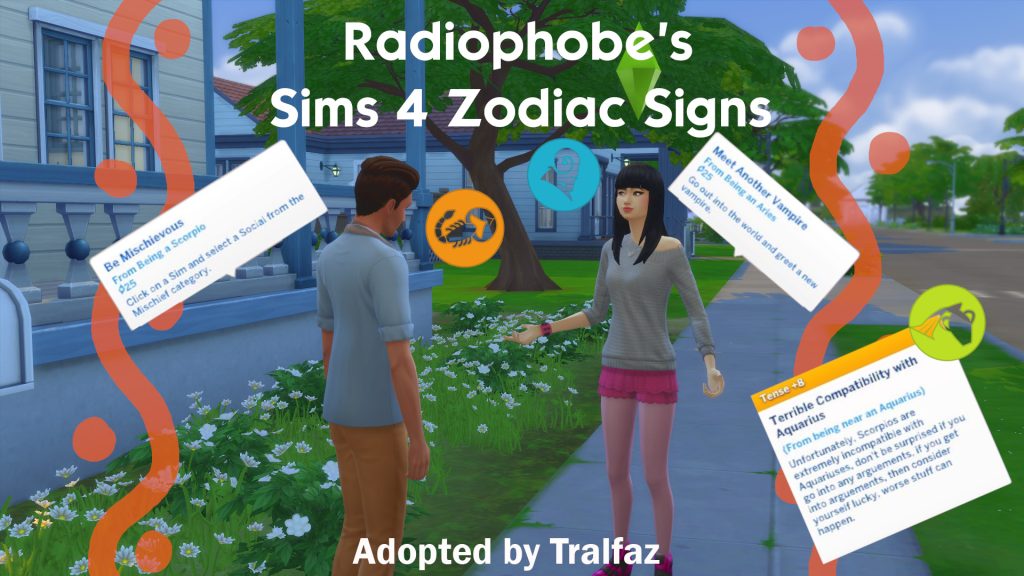 Sims 4 Radiophobe's Zodiac Signs 2.3