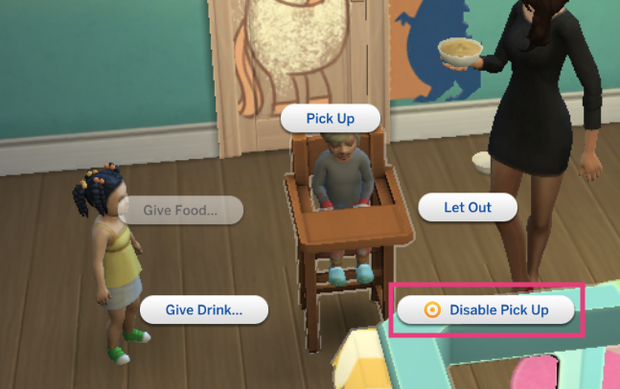 Sims 4 Toddler High Chair Lock