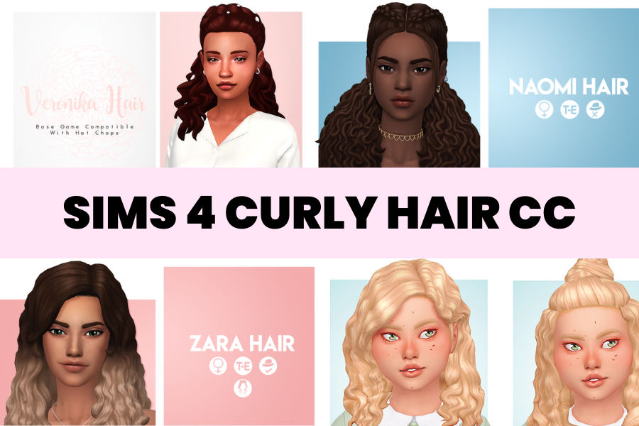 Sims 4 Curly Hair CC