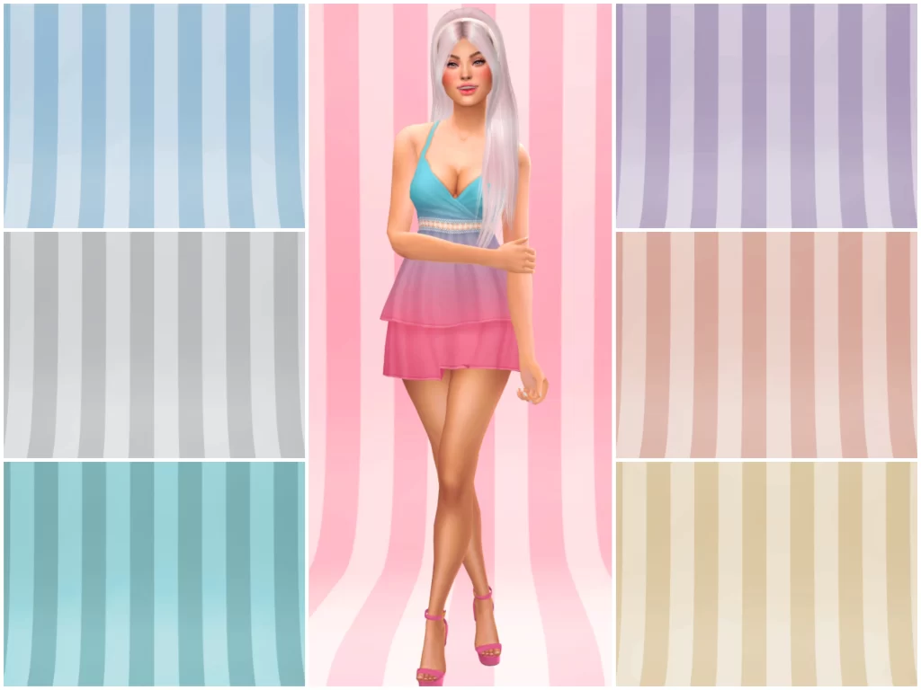 Sims 4 Striped Studio CAS Backgrounds