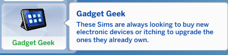  Sims 4 Gadget Geek Trait