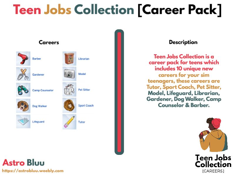 Sims 4 Teen Jobs Collection