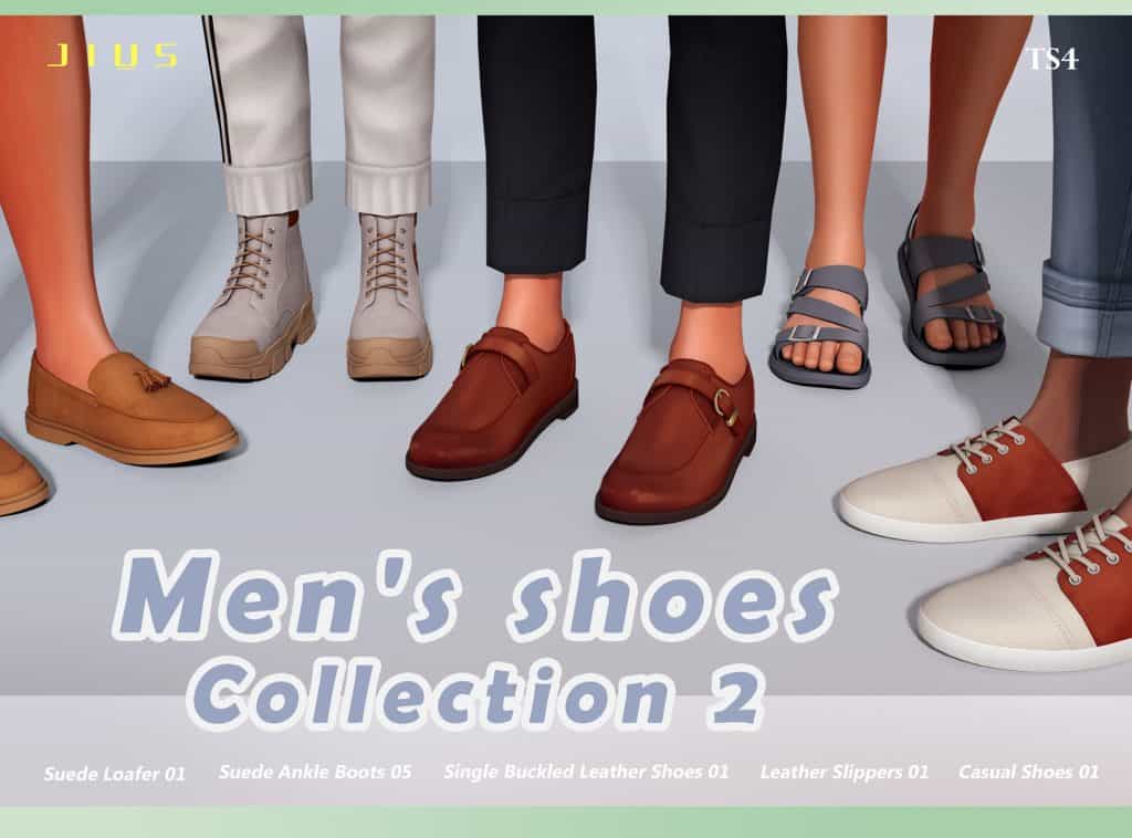  Sims 4 Men's shoes Collection 02