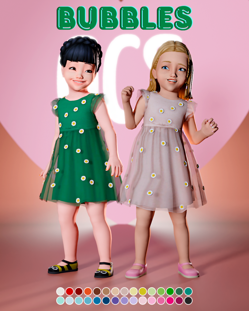 Sims 4 Bubbles Maxis Match Dress