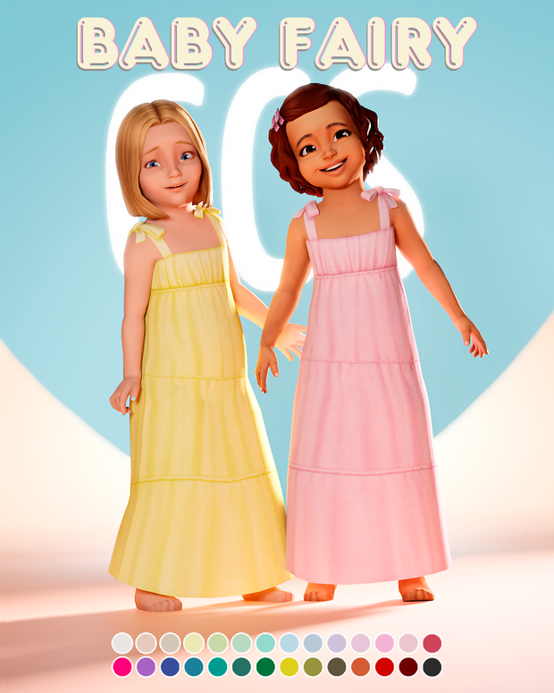 Sims 4 Baby Fairy Maxis Match Dress