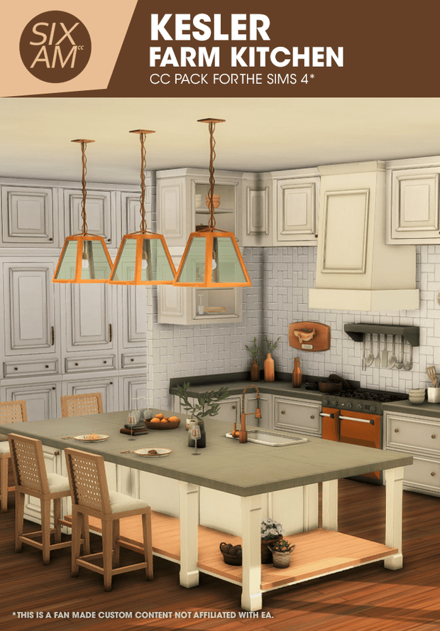 Kessler Kitchen CC Pack Sims 4