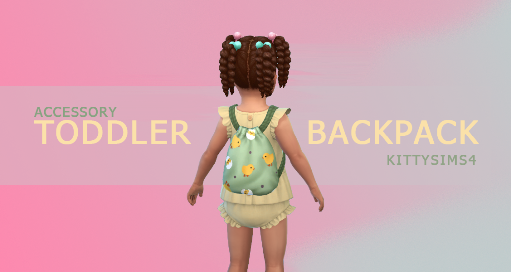 Sims 4 Accessory Toddler Backpack