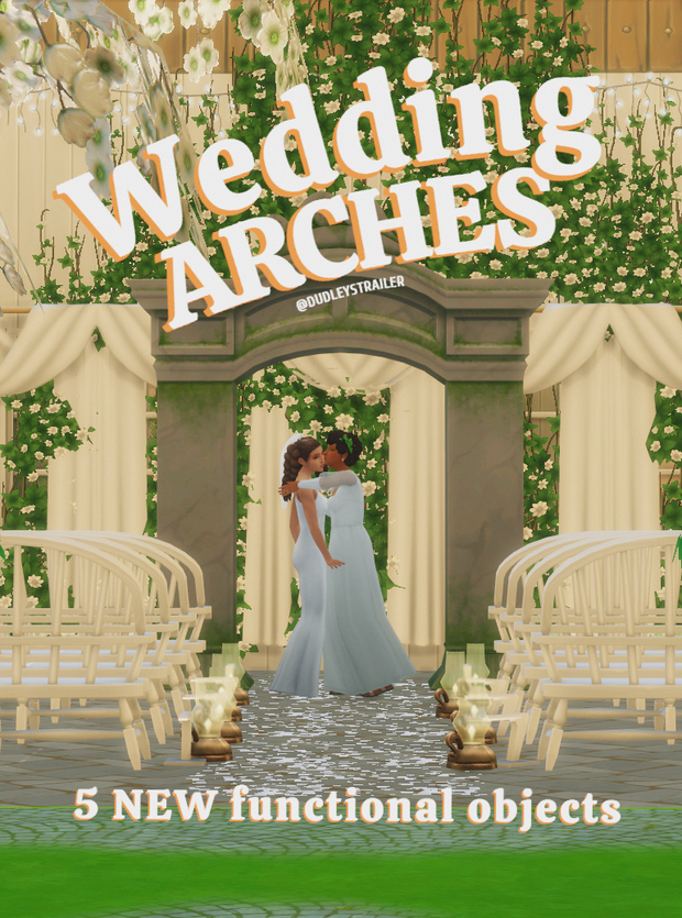 Sims 4 Wedding Arches CC