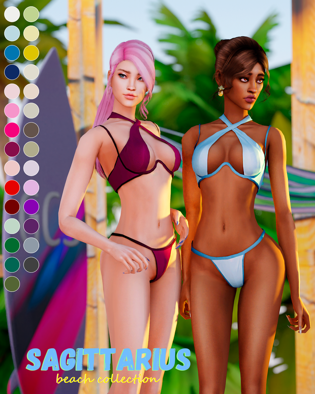 Sims 4 Sagittarius Beach Collection 