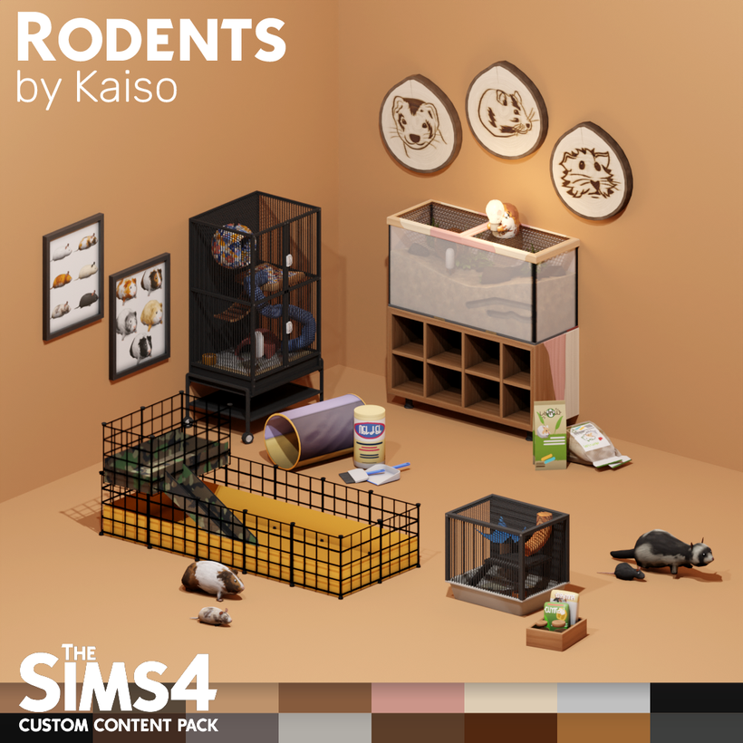 Sims 4 Rodents CC Pack