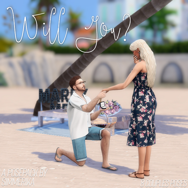 Sims 4 Will You? Proposal Pose Pack