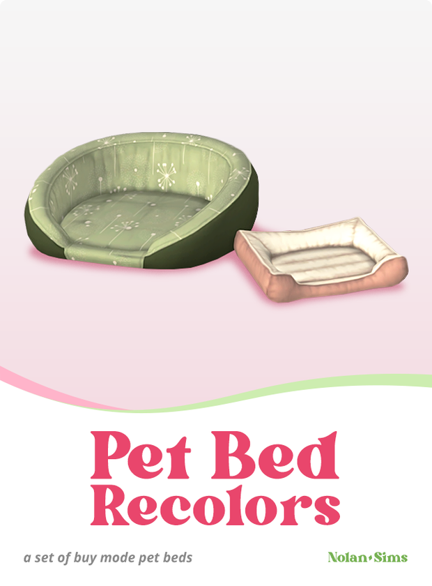 Sims 4 Pet Bed Recolors