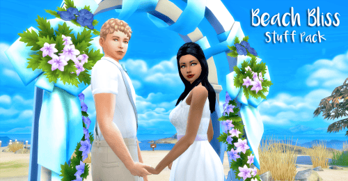 Sims 4 Beach Bliss Wedding Stuff Pack