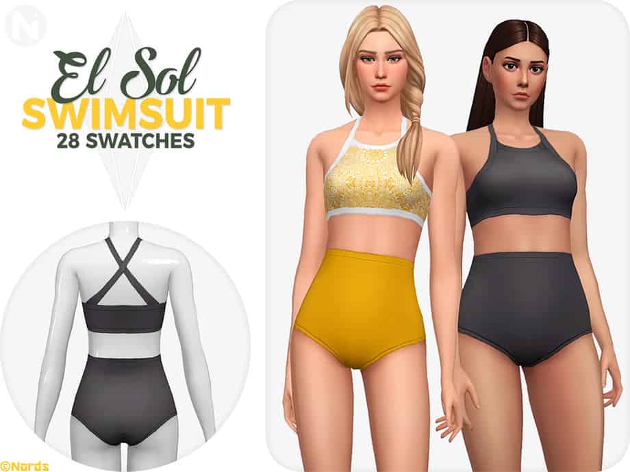 Sims 4 El Sol Swimsuit