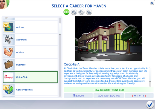 Sims 4 Chicken Restaurant Career Bundle