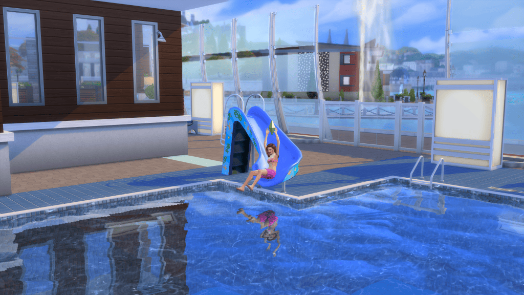 Sims 4 Functional Pool Slide