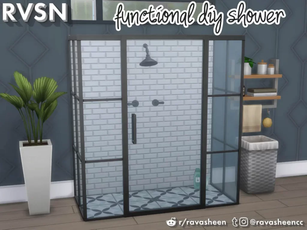 Sims 4 Keep It Clean DIY Shower