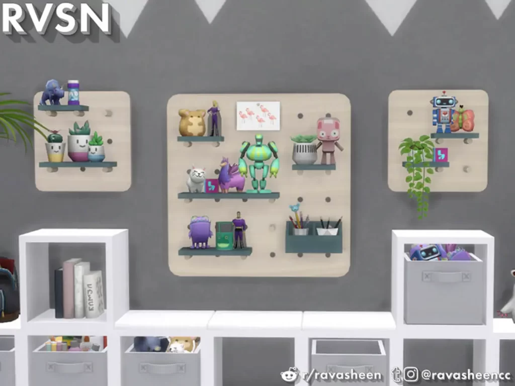 Sims 4 Peg To Differ Pegboard Series