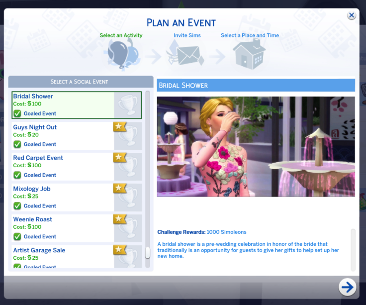 Sims 4 Bridal Shower Event