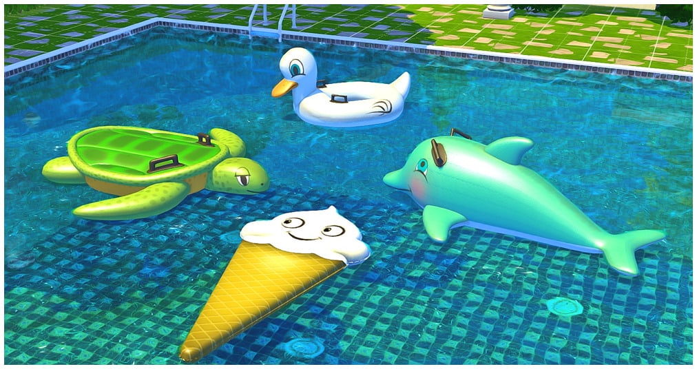Sims 4 Josie Deco Pool Floats