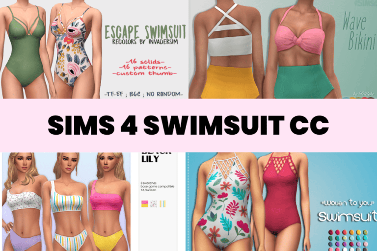 The Hottest Sims 4 Swimsuit CC Your Game Can’t Do Without!