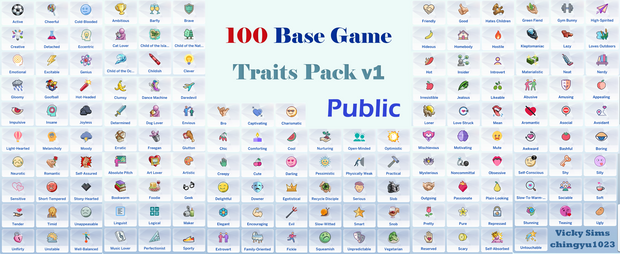 100 base game traits 