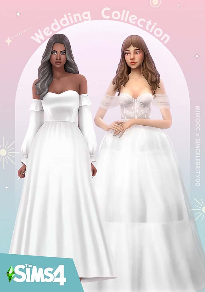 sims 4 cc wedding dress