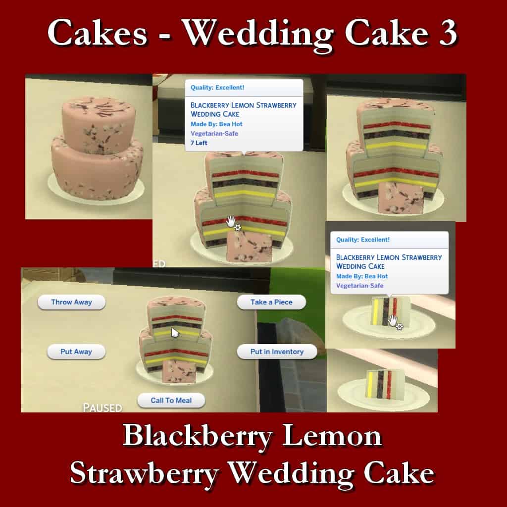 Sims 4 Edible Wedding Cakes 