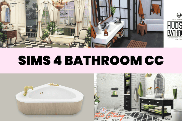 23+ Must-Have Sims 4 Bathroom CC For A Dream Bathroom