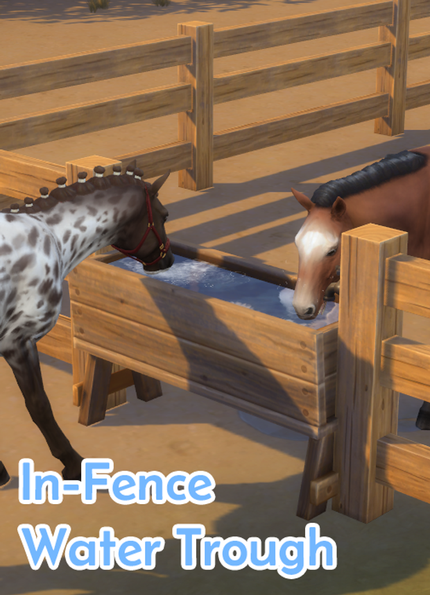 Sims 4 Horse Water Trough In-Fence