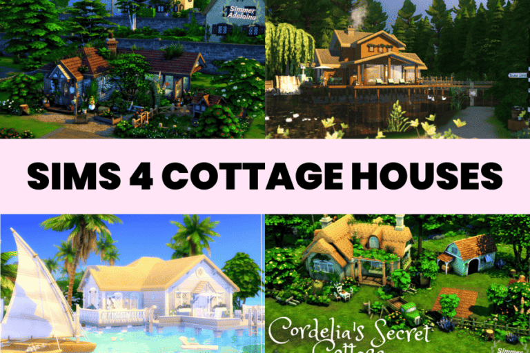 10 Free Cute Sims 4 Cottage Houses you need in your game