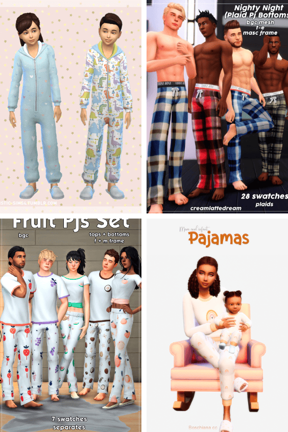 Sims 4 Sleepwear CC