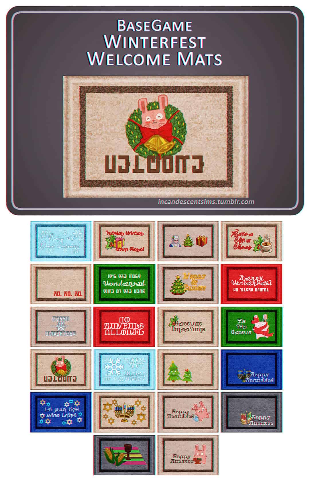 Winterfest Welcome Mats