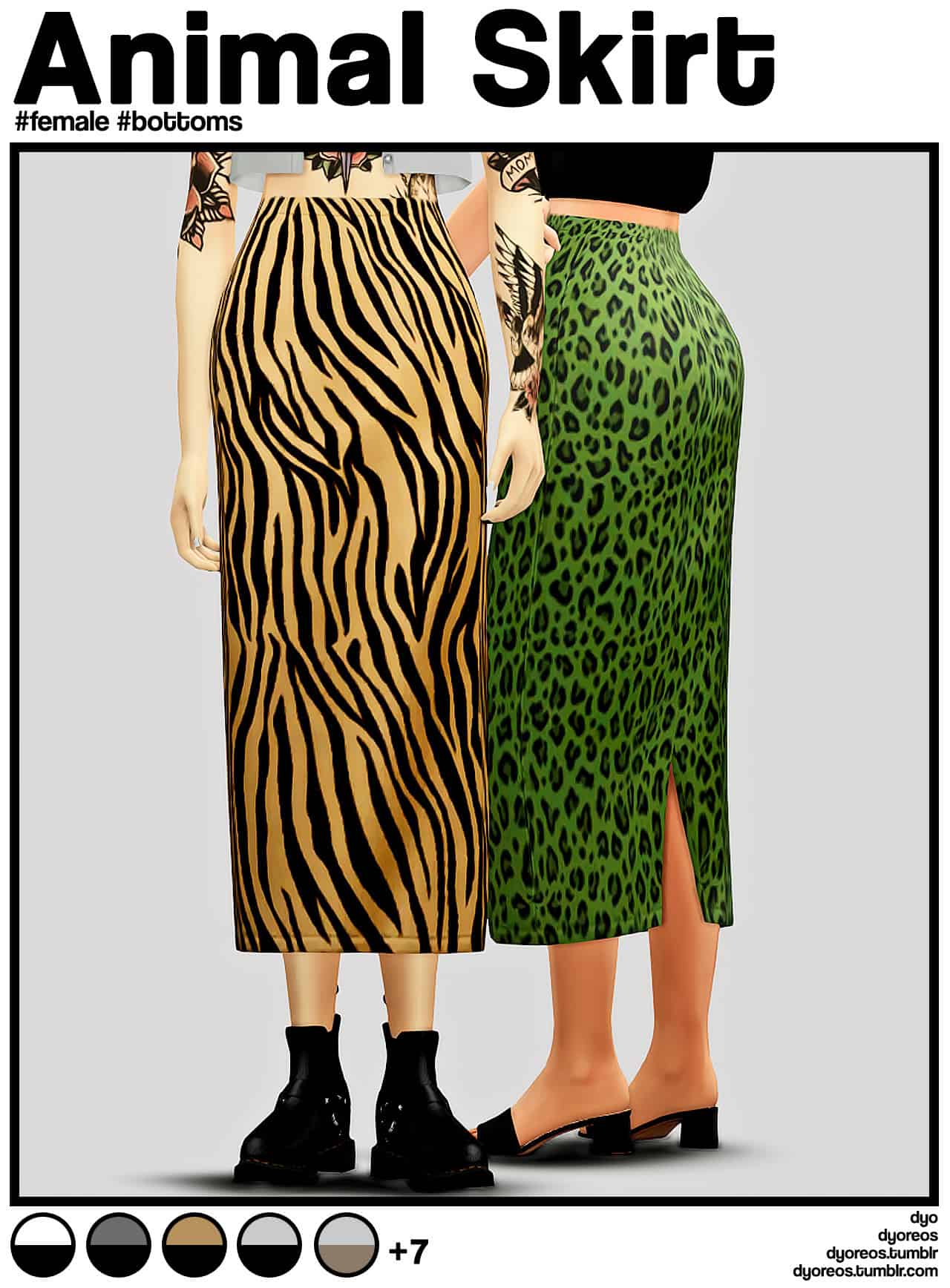 Animal Print Skirt