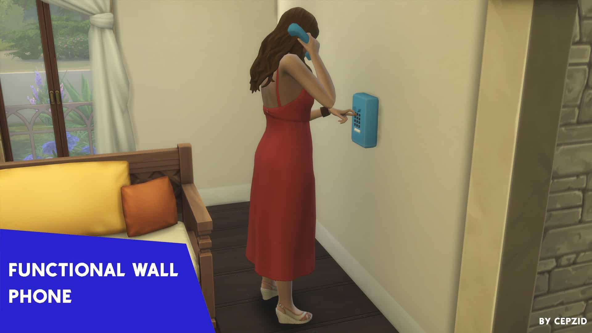 Functional Landline Wall Phone