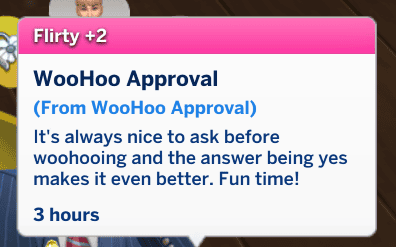Ask to WooHoo Interaction
