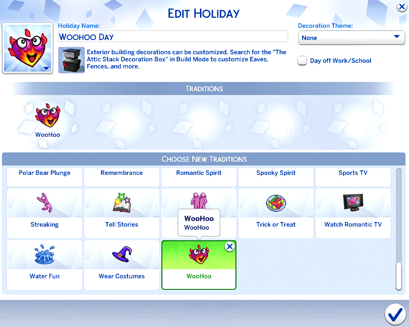 WooHoo Holiday Tradition